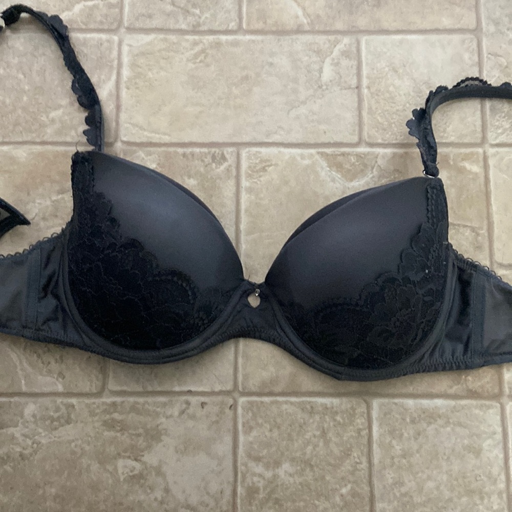 Charcoal gray bra
